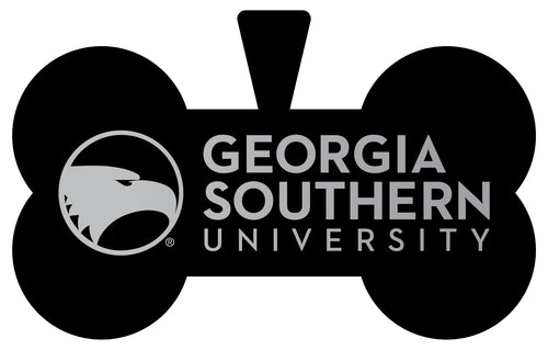 Georgia Southern Eagles Dog Tag Matte Black Bone-shaped Engraved Officially Licensed 