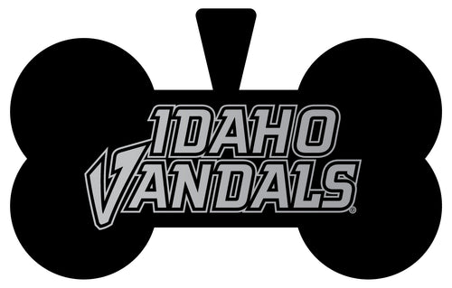 Idaho Vandals Dog Tag Matte Black Bone-shaped Engraved Officially Licensed 
