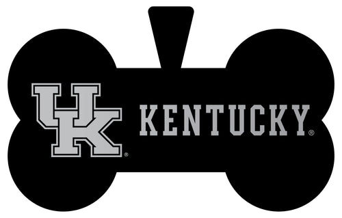 Kentucky Wildcats Dog Tag Matte Black Bone-shaped Engraved Officially Licensed 