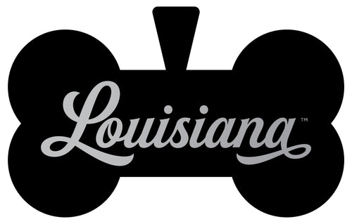 Louisiana at Lafayette Ragin' Cajuns Dog Tag Matte Black Bone-shaped Engraved Officially Licensed 