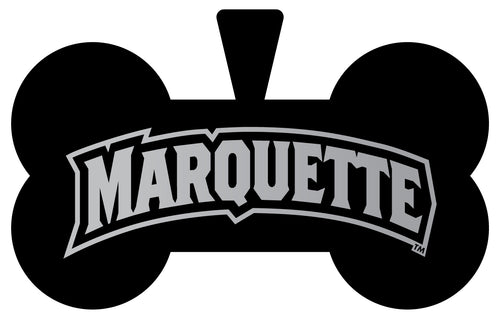 Marquette Golden Eagles Dog Tag Matte Black Bone-shaped Engraved Officially Licensed 