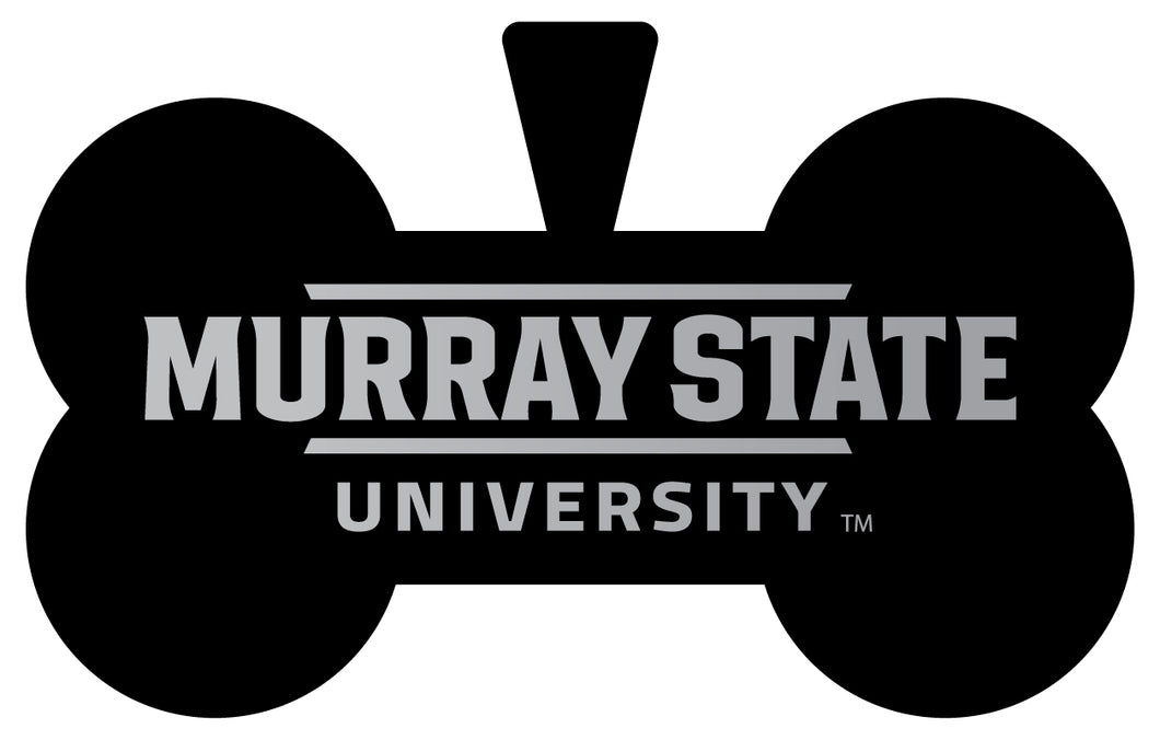 Murray State University Dog Tag Matte Black Bone-shaped Engraved Officially Licensed 