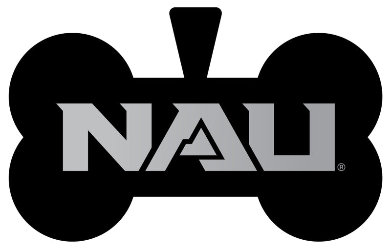 Northern Arizona University Dog Tag Matte Black Bone-shaped Engraved Officially Licensed 
