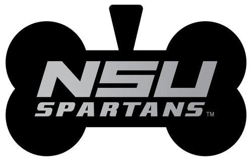 Norfolk State University Dog Tag Matte Black Bone-shaped Engraved Officially Licensed 