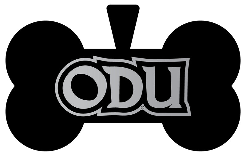 Old Dominion Monarchs Dog Tag Matte Black Bone-shaped Engraved Officially Licensed 