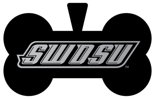 Southwestern Oklahoma State University Dog Tag Matte Black Bone-shaped Engraved Officially Licensed 