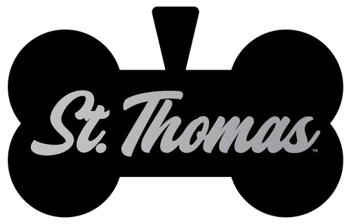 University of St. Thomas Dog Tag Matte Black Bone-shaped Engraved Officially Licensed 