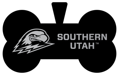 Southern Utah University Dog Tag Matte Black Bone-shaped Engraved Officially Licensed 