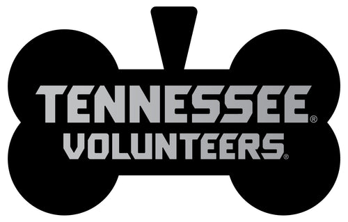 Tennessee Knoxville Volunteers Dog Tag Matte Black Bone-shaped Engraved Officially Licensed 