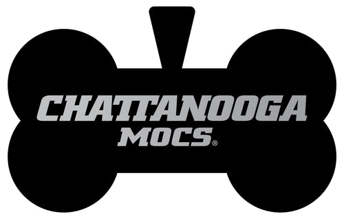 University of Tennessee at Chattanooga Dog Tag Matte Black Bone-shaped Engraved Officially Licensed 