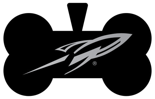 Toledo Rockets Dog Tag Matte Black Bone-shaped Engraved Officially Licensed 