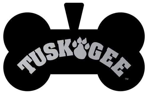 Tuskegee University Dog Tag Matte Black Bone-shaped Engraved Officially Licensed 