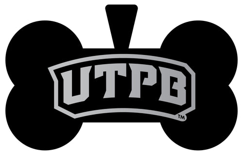 University of Texas of the Permian Basin Dog Tag Matte Black Bone-shaped Engraved Officially Licensed 