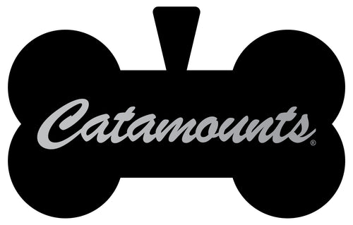 Vermont Catamounts Dog Tag Matte Black Bone-shaped Engraved Officially Licensed 