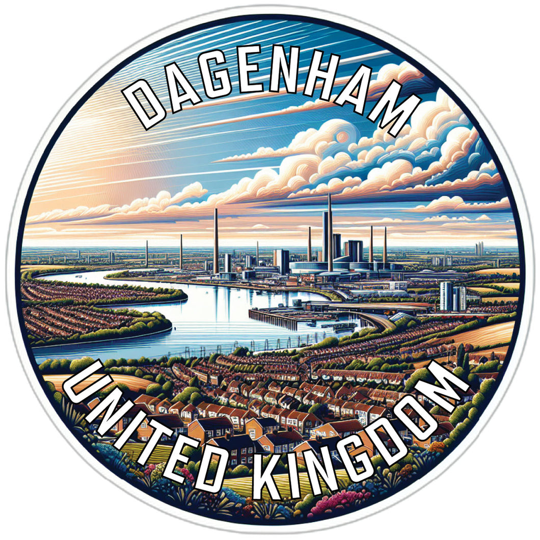 Dagenham United Kingdom Souvenir Vinyl Decal Sticker 6-Inch
