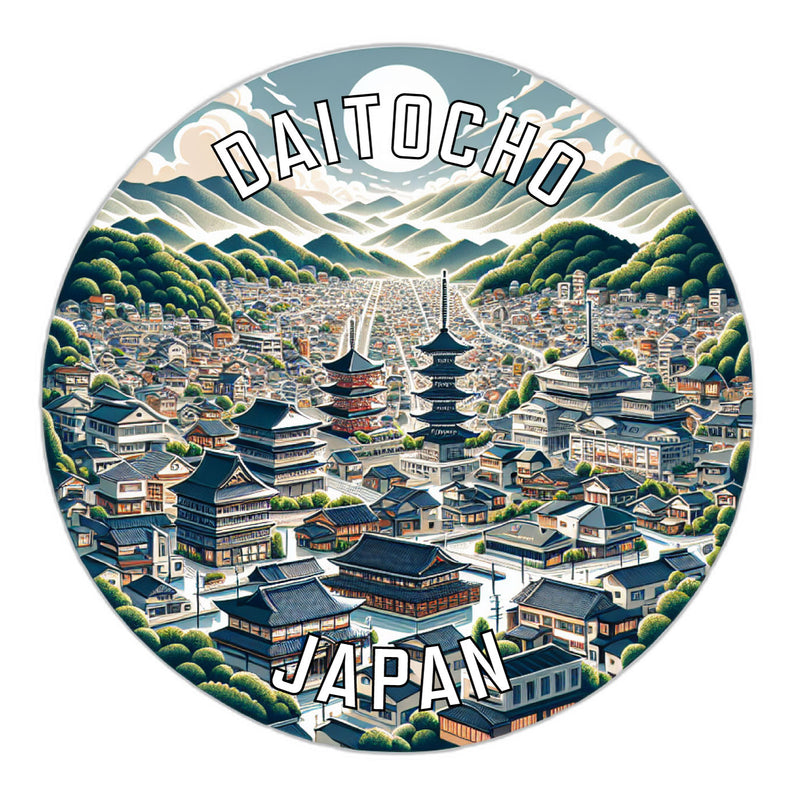 Daitocho Japan Souvenir Vinyl Decal Sticker 2-Inch