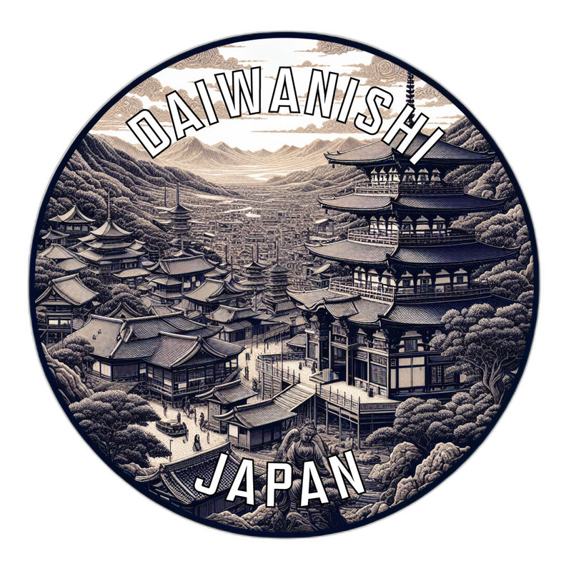 Daiwanishi Japan Souvenir Die Cut Flat Magnet 2-Inch