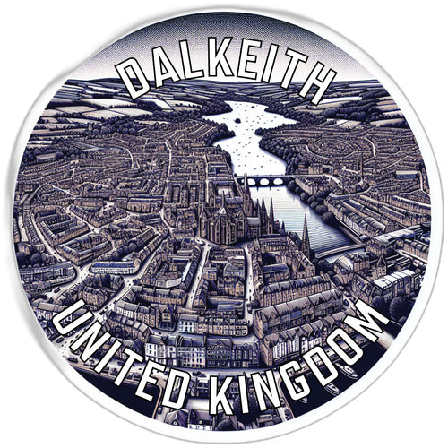 Dalkeith United Kingdom Souvenir Die Cut Flat Magnet 2-Inch