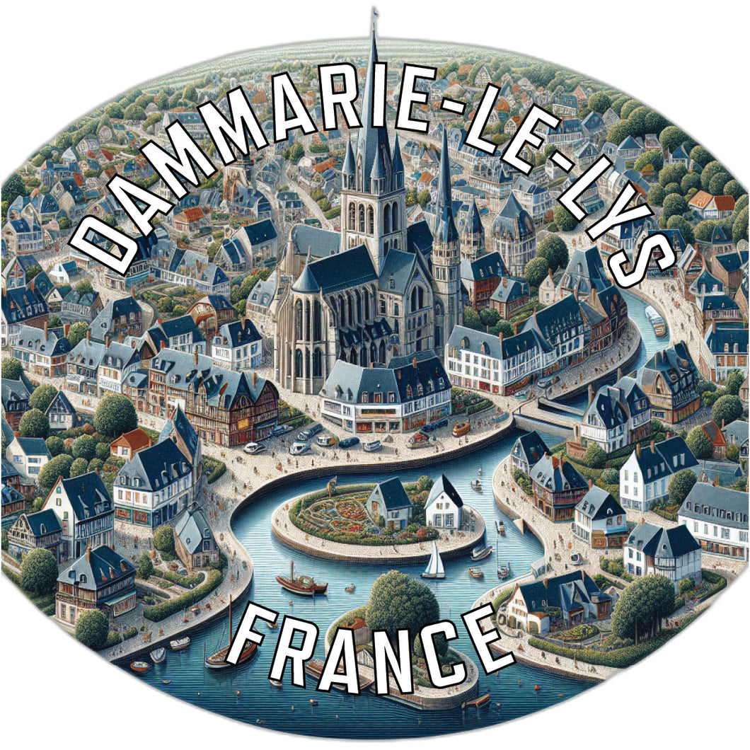 Dammarie le Lys France Souvenir Vinyl Decal Sticker 6-Inch