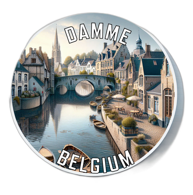 Damme Belgium Souvenir Vinyl Decal Sticker 2-Inch