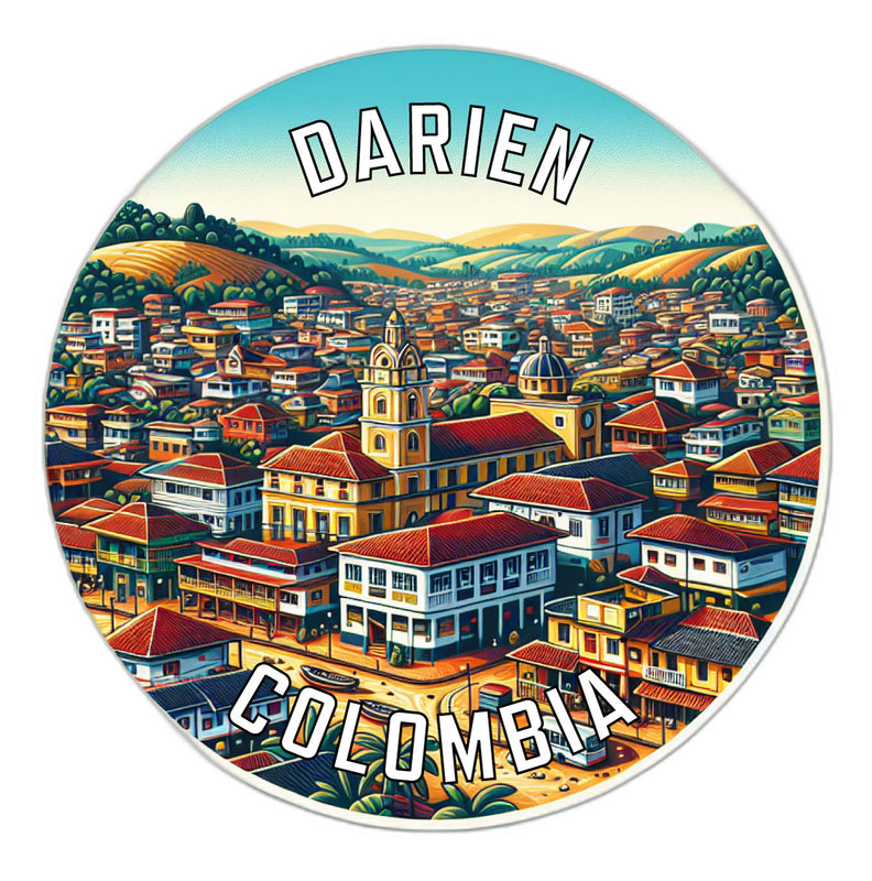 Darien Colombia Souvenir Vinyl Decal Sticker 6-Inch