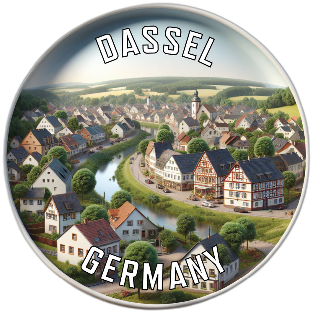 Dassel Germany Souvenir Die Cut Flat Magnet 6-Inch