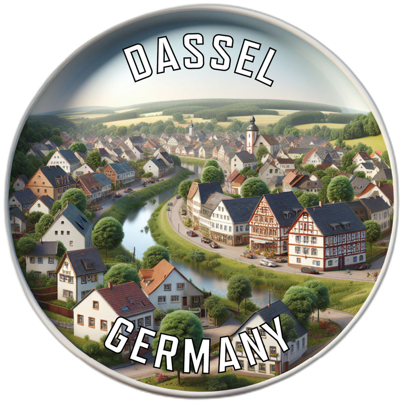 Dassel Germany Souvenir Die Cut Flat Magnet 6-Inch