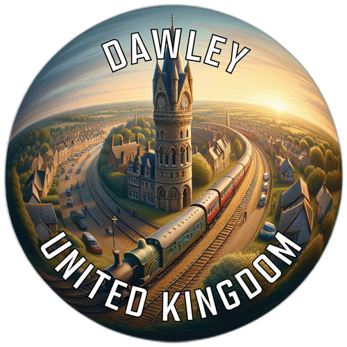 Dawley United Kingdom Souvenir Die Cut Flat Magnet 6-Inch