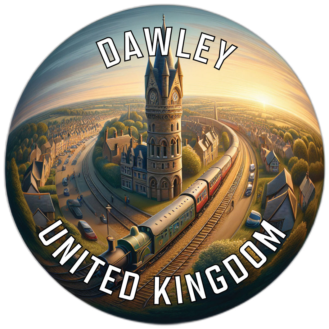 Dawley United Kingdom Souvenir Die Cut Flat Magnet 6-Inch
