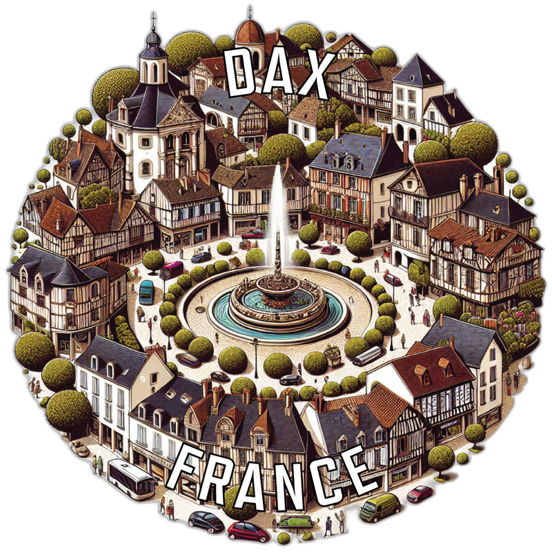 Dax France Souvenir Vinyl Decal Sticker 2-Inch