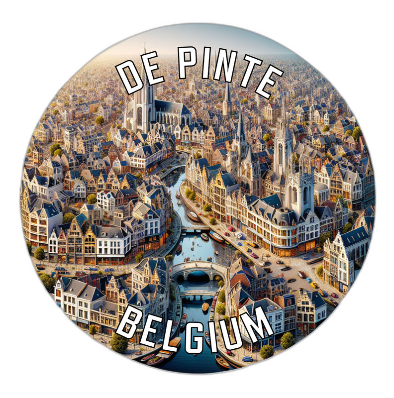 De Pinte Belgium Souvenir Vinyl Decal Sticker 4-Inch