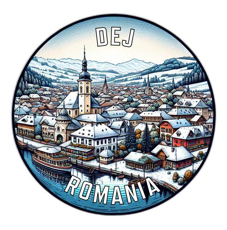 Dej Romania Souvenir Vinyl Decal Sticker 6-Inch