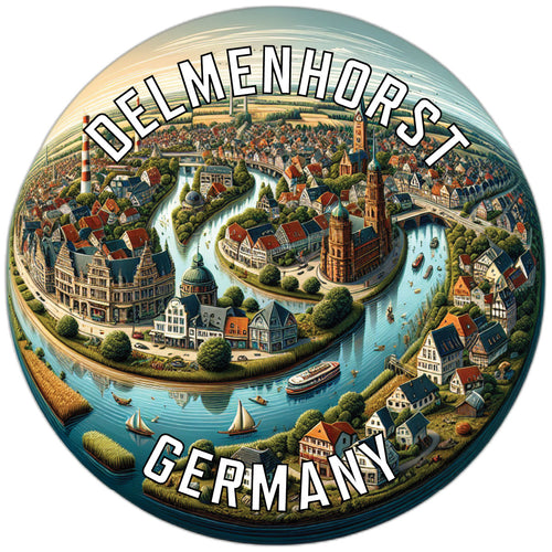 Delmenhorst Germany Souvenir Vinyl Decal Sticker 2-Inch