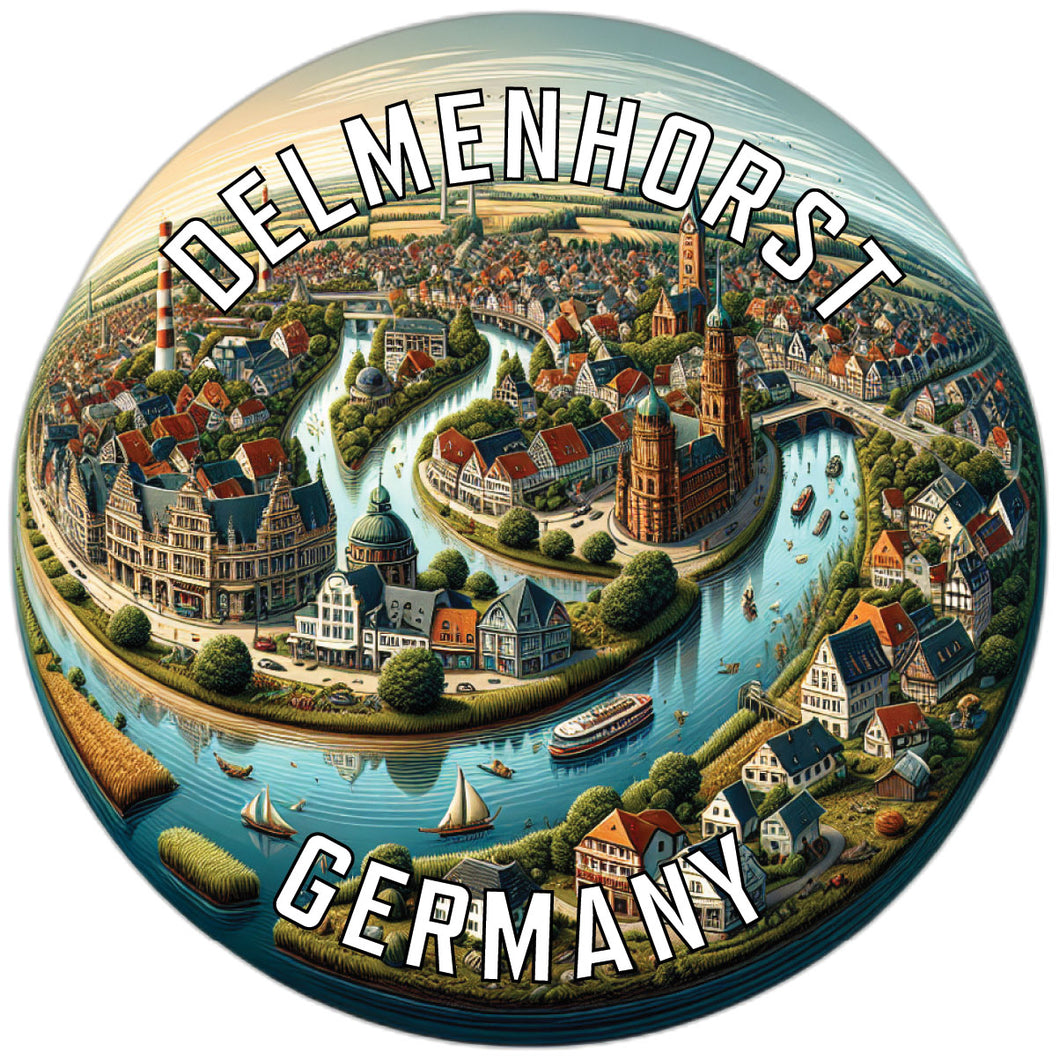 Delmenhorst Germany Souvenir Vinyl Decal Sticker 2-Inch
