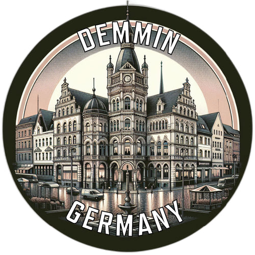 Demmin Germany Souvenir Vinyl Decal Sticker 2-Inch