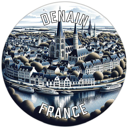 Denain France Souvenir Vinyl Decal Sticker 6-Inch