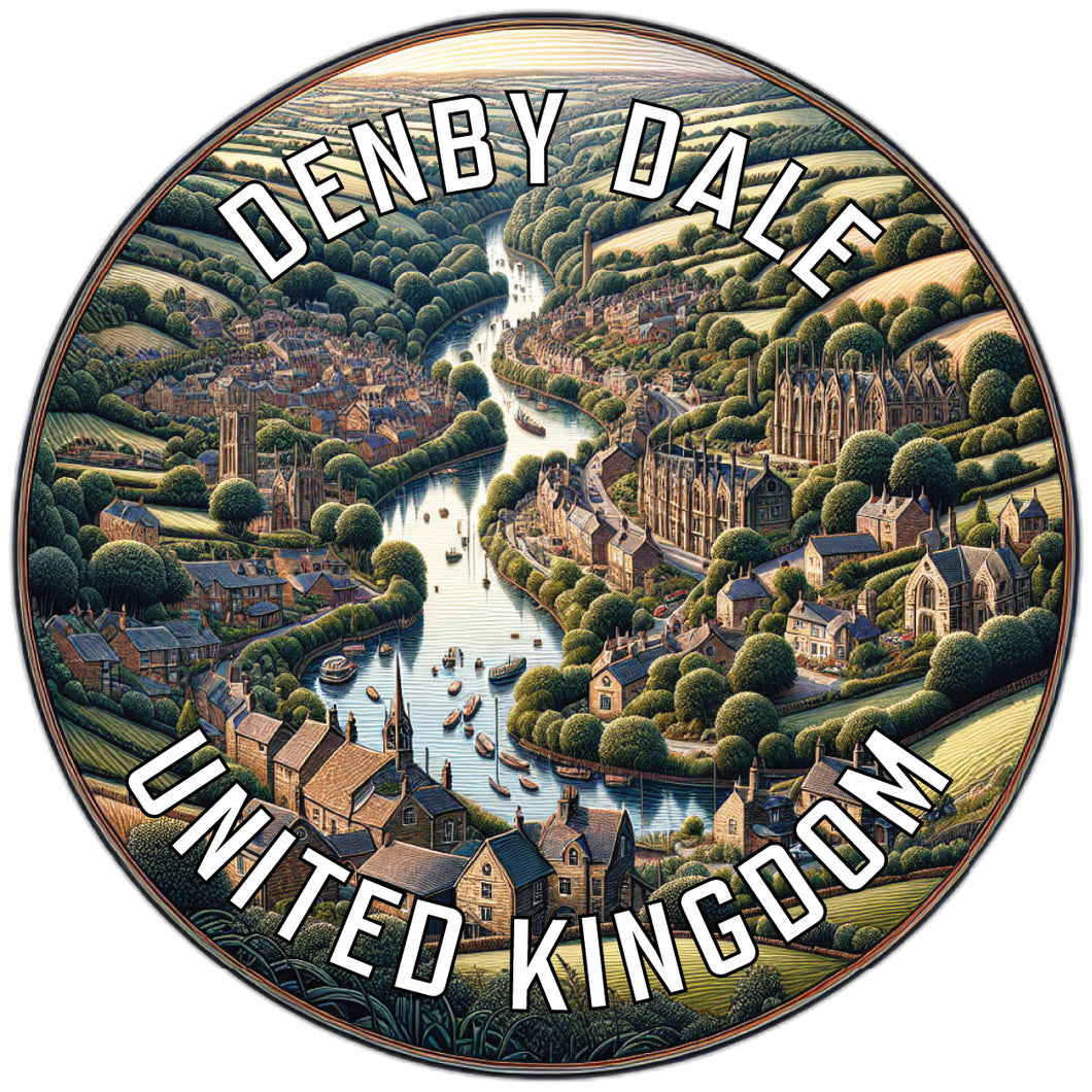 Denby Dale United Kingdom Souvenir Die Cut Flat Magnet 2-Inch