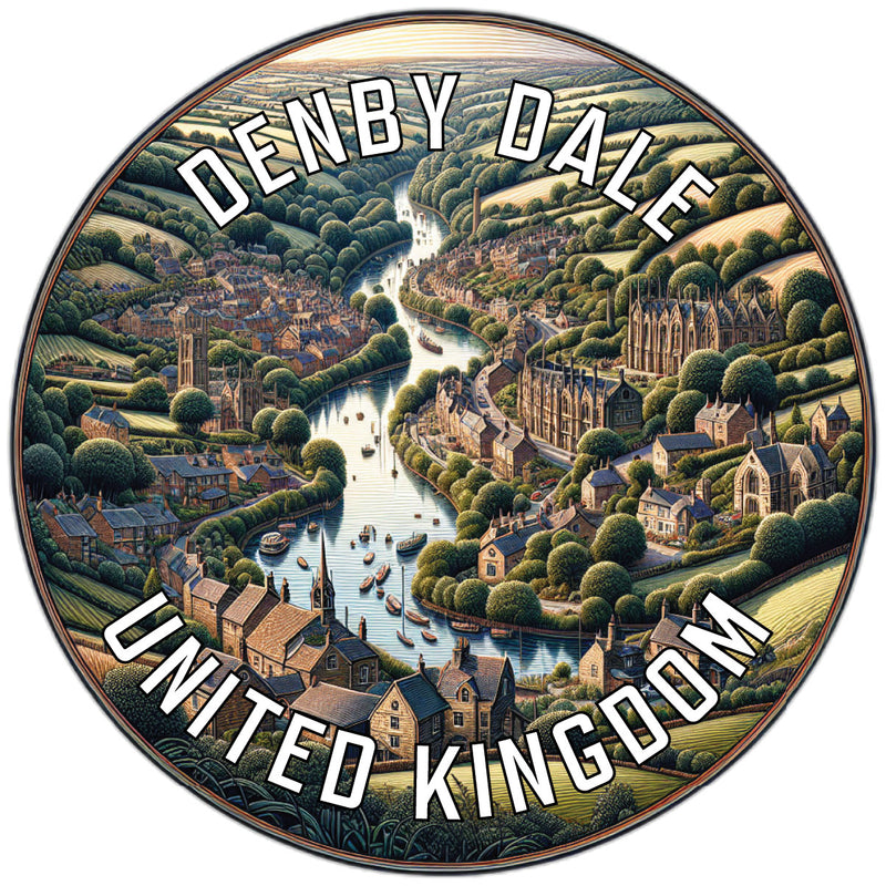 Denby Dale United Kingdom Souvenir Die Cut Flat Magnet 2-Inch