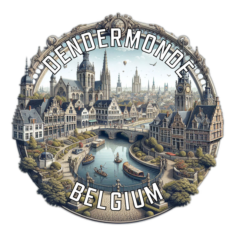 Dendermonde Belgium Souvenir Vinyl Decal Sticker 6-Inch