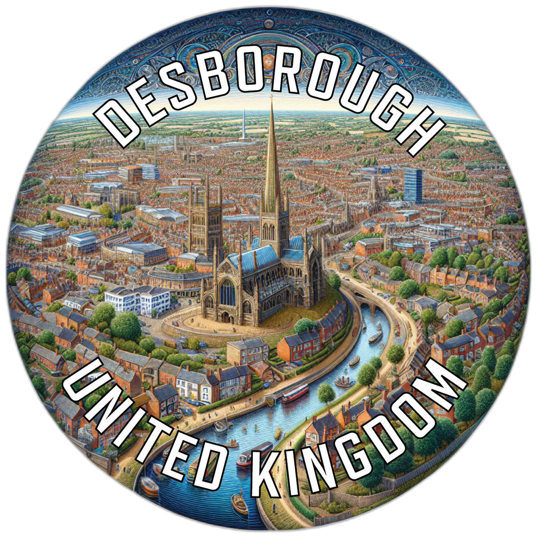 Desborough United Kingdom Souvenir Die Cut Flat Magnet 2-Inch