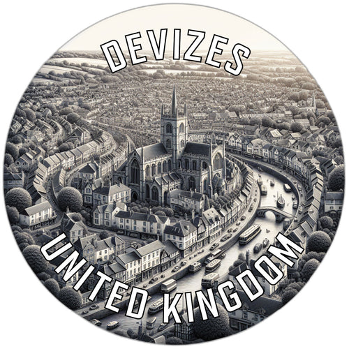 Devizes United Kingdom Souvenir Vinyl Decal Sticker 2-Inch