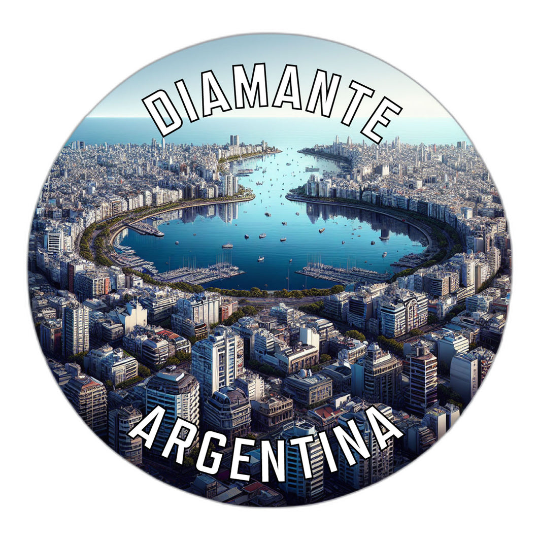 Diamante Argentina Souvenir Die Cut Flat Magnet 6-Inch