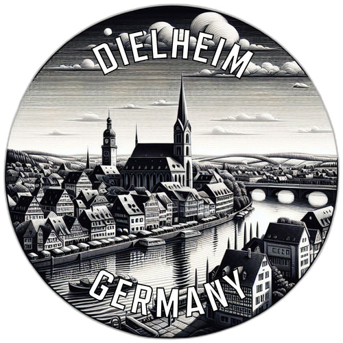 Dielheim Germany Souvenir Die Cut Flat Magnet 2-Inch
