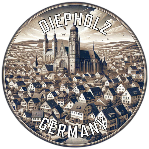 Diepholz Germany Souvenir Die Cut Flat Magnet 6-Inch
