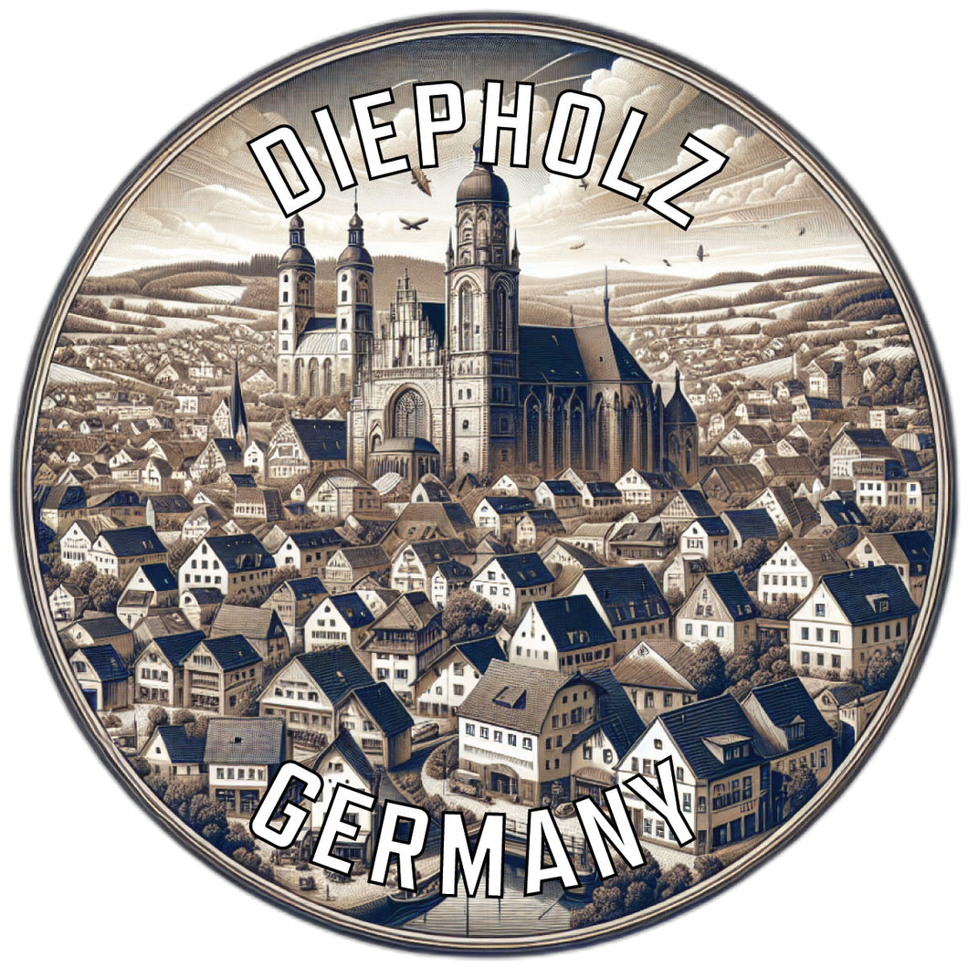 Diepholz Germany Souvenir Die Cut Flat Magnet 6-Inch