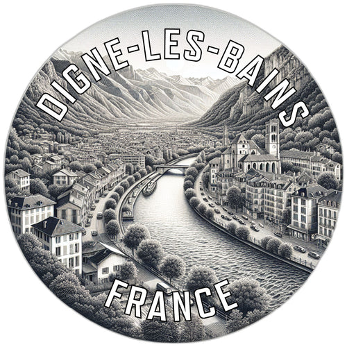 Digne les Bains France Souvenir Vinyl Decal Sticker 2-Inch