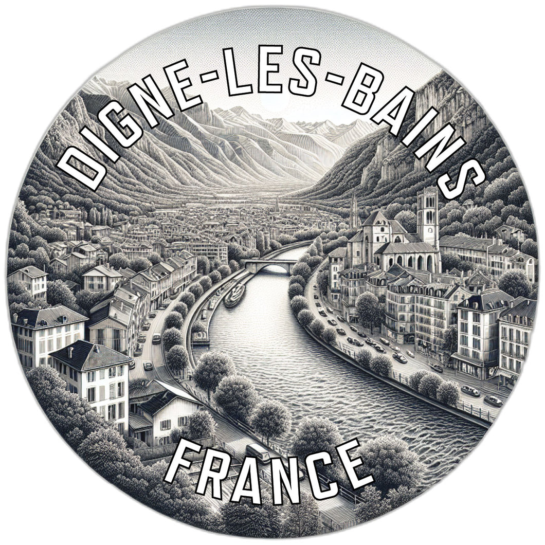 Digne les Bains France Souvenir Vinyl Decal Sticker 2-Inch