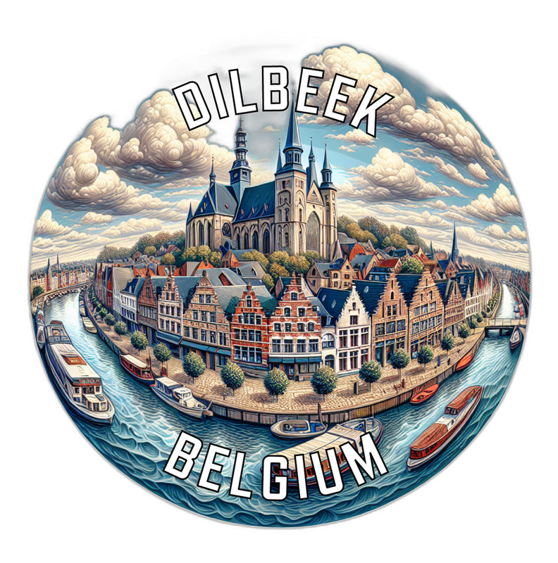 Dilbeek Belgium Souvenir Vinyl Decal Sticker 6-Inch