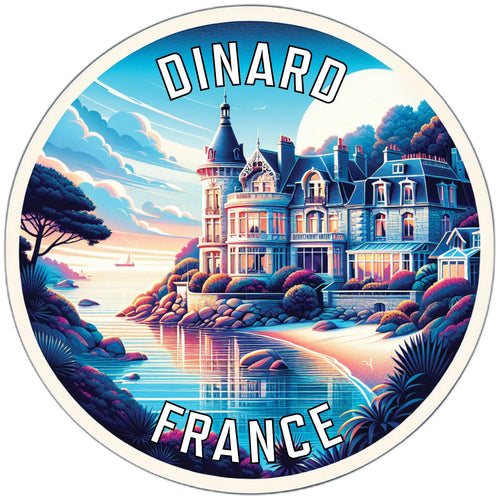 Dinard France Souvenir Die Cut Flat Magnet 6-Inch
