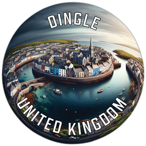 Dingle United Kingdom Souvenir Die Cut Flat Magnet 2-Inch